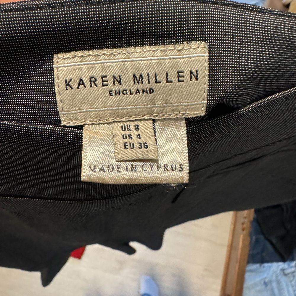 Karen Millen peplum pencil skirt in grey size 4 - Picture 2 of 4